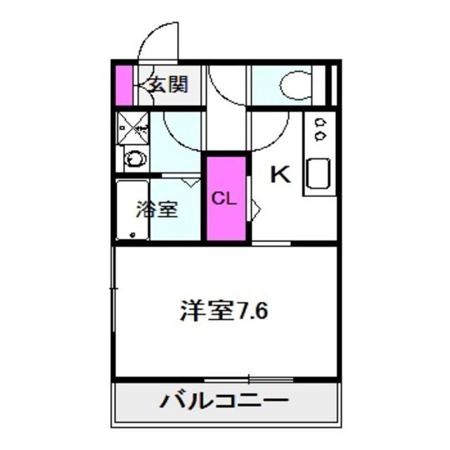 セジュール神路(1K/2階)の間取り写真