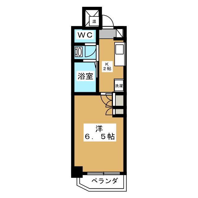 エルニシア横浜蒔田(1K/7階)の間取り写真