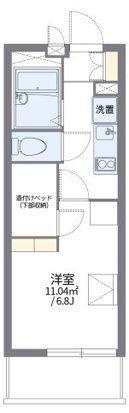 レオパレス庵(1K/2階)の間取り写真