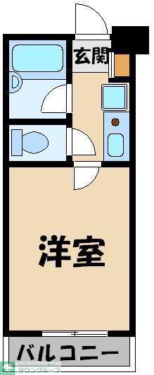 スカイコート志村坂上(1K/2階)の間取り写真