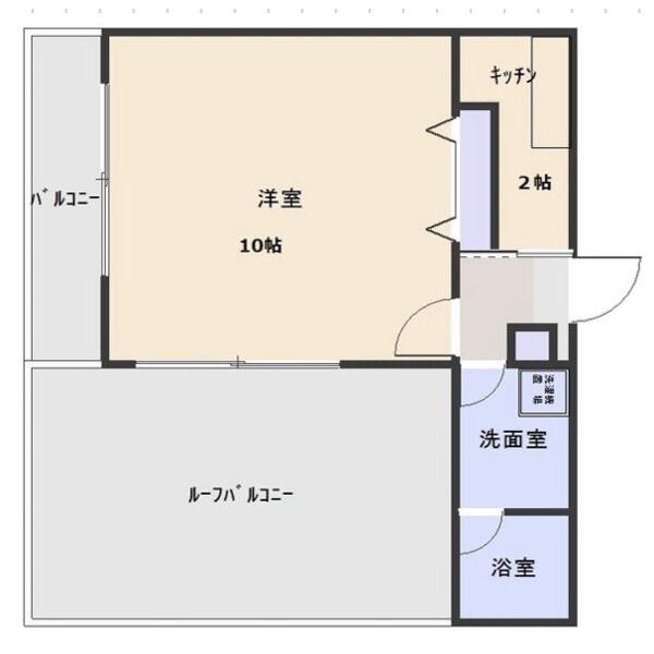 AMBER HOUSE JINGU(1K/8階)の間取り写真