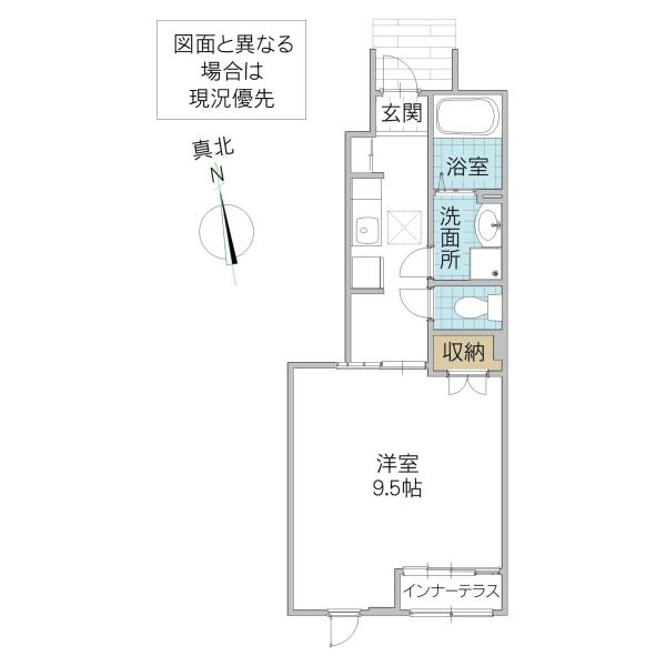 ANACIEL(1K/1階)の間取り写真