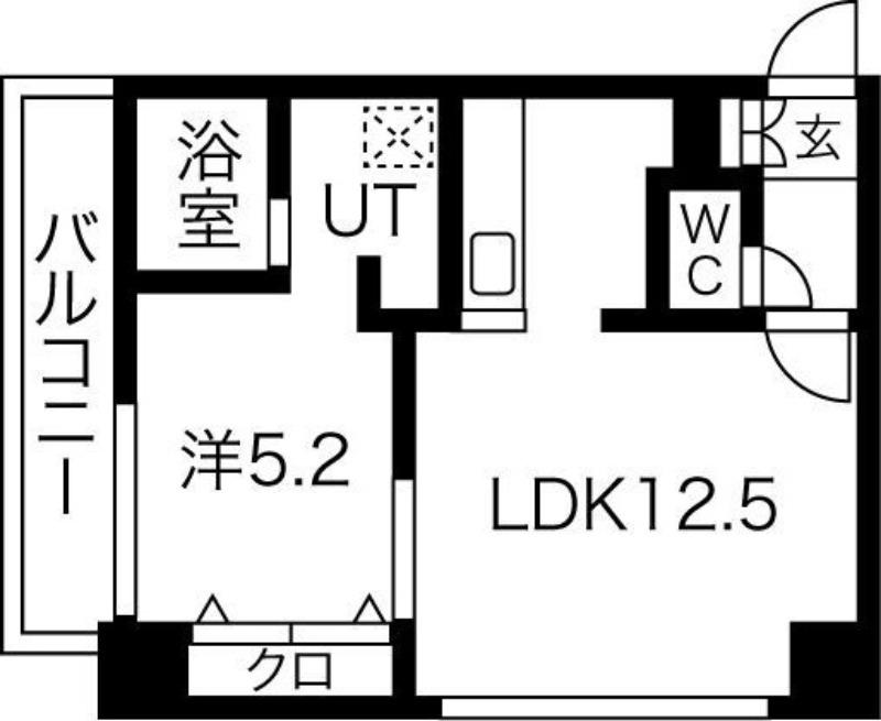 SEIRA南郷7(1LDK/9階)の間取り写真