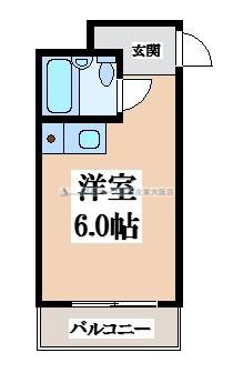 アリーヴェデルチ小阪(ワンルーム/5階)の間取り写真