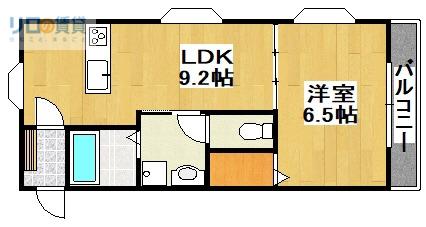 ハイツ77-II(1LDK/3階)の間取り写真