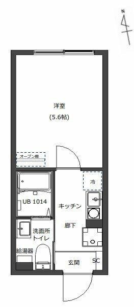 D-STYLE三ノ輪II(1K/4階)の間取り写真