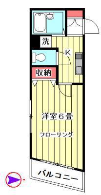 ヴィスタ目白(1K/2階)の間取り写真
