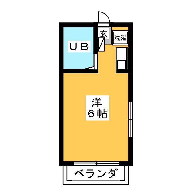 ハートランド大宮(ワンルーム/1階)の間取り写真