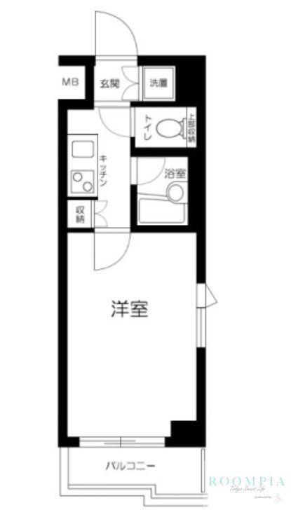 ルーブル上鷺宮(1K/4階)の間取り写真