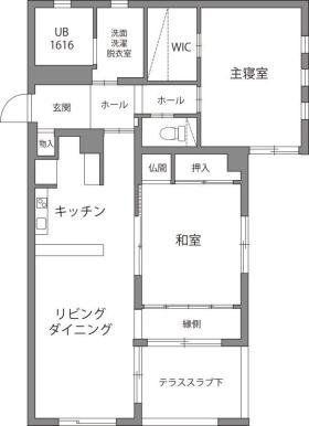 ルーネス南烏山(2LDK/1階)の間取り写真