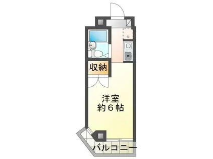 グレース北野(ワンルーム/5階)の間取り写真