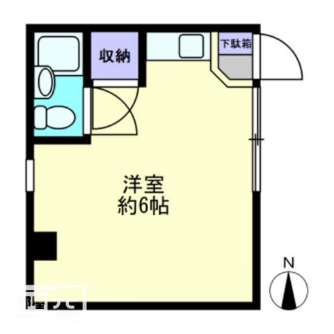 片山第2ビル(ワンルーム/3階)の間取り写真