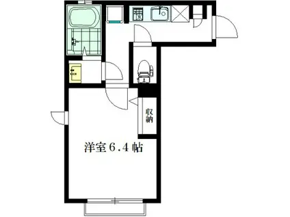 RHIII(1K/2階)の間取り写真