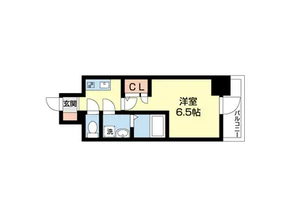 レーヴメゾン尼崎昭和通(1K/10階)の間取り写真