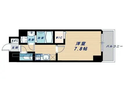 ECORO TOYONAKA(1K/5階)の間取り写真