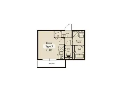 J-MAISON朝霞台(1K/3階)の間取り写真