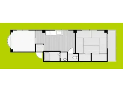 スクエア小林(2DK/3階)の間取り写真