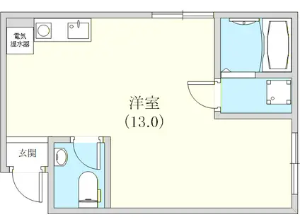 サーミットシティ7(ワンルーム/2階)の間取り写真