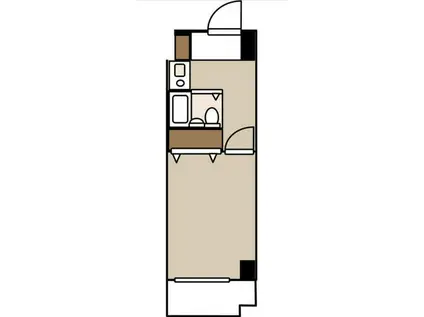 ホーユウパレス吉野町(1K/6階)の間取り写真