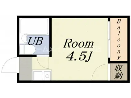 パールマンション(ワンルーム/1階)の間取り写真