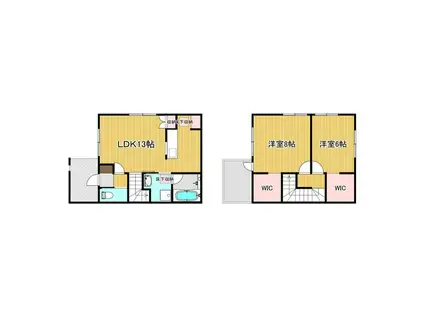 APTサン・シルフII(2LDK/1階)の間取り写真