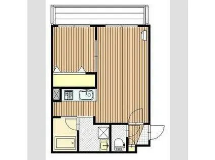 メイリオーラ(1LDK/2階)の間取り写真