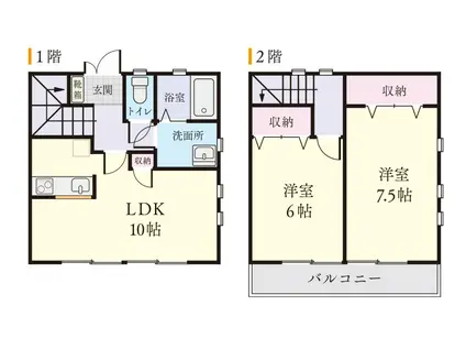 レムズ玉里団地(2LDK/1階)の間取り写真