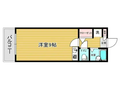 スリム藤崎I(ワンルーム/3階)の間取り写真