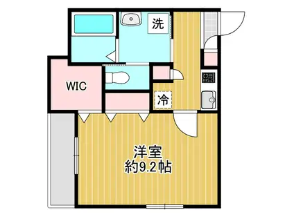 ルミエール(1K/3階)の間取り写真