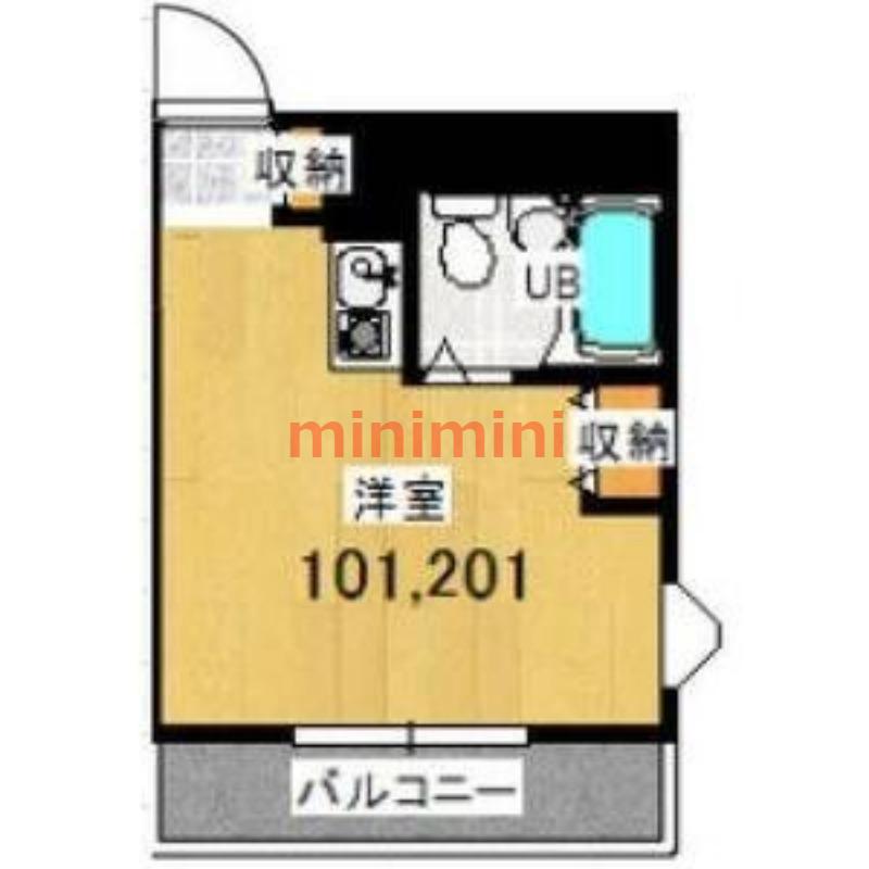 プレアール吹田泉町II(ワンルーム/1階)の間取り写真