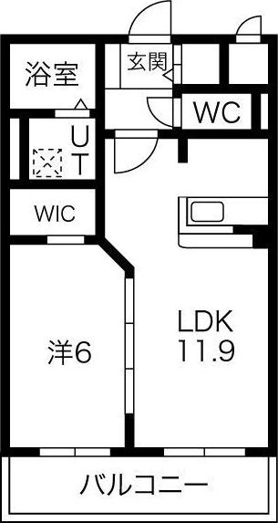 パナス・柏木(1LDK/2階)の間取り写真