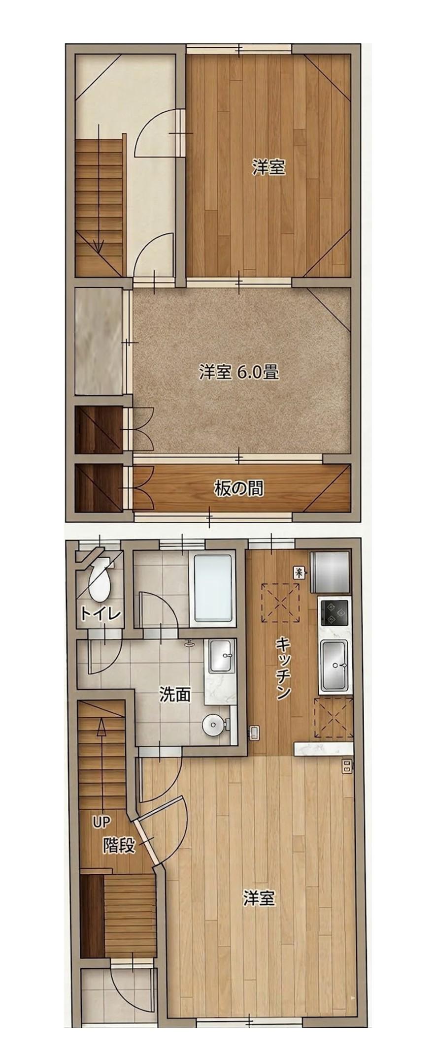 クリーンハイツ(3SDK/1階)の間取り写真