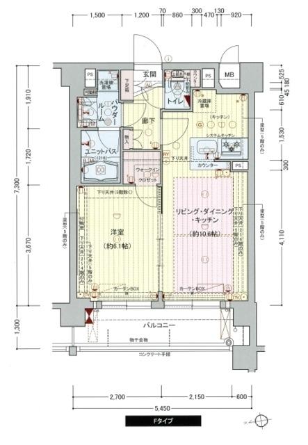プレサンス京大前(1LDK/2階)の間取り写真