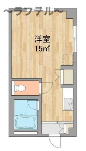シャインロード所沢(ワンルーム/3階)の間取り写真
