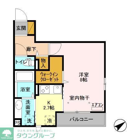 マーベラス(1K/3階)の間取り写真