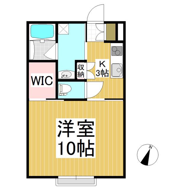 TOSCA YOSHIDA(1K/1階)の間取り写真