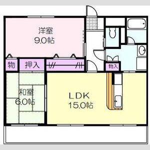 ロイヤルハイツ壱番館(2LDK/1階)の間取り写真