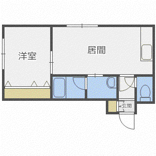 ALTAIR27(1LDK/1階)の間取り写真