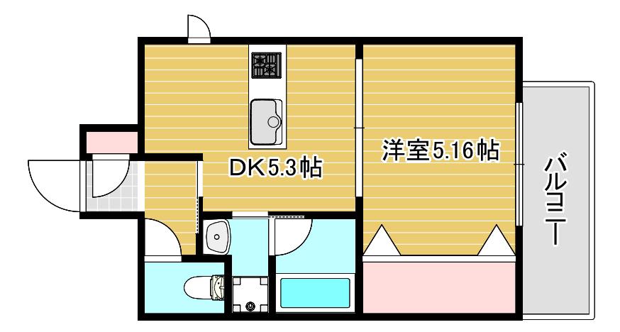 DA VINCHI(1DK/10階)の間取り写真
