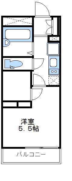 レオパレスヴェラ コート(1K/2階)の間取り写真