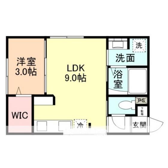 INTEGRAL VELL(1LDK/2階)の間取り写真