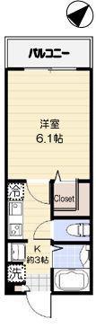 ATOUT COEUR IKEBUKURO(1K/2階)の間取り写真