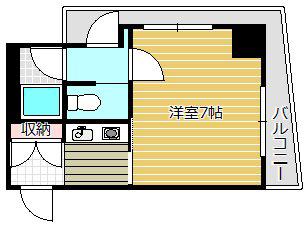 橋本ビル(1K/3階)の間取り写真