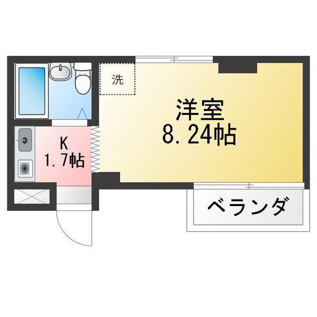 オークハイム上池袋(ワンルーム/2階)の間取り写真