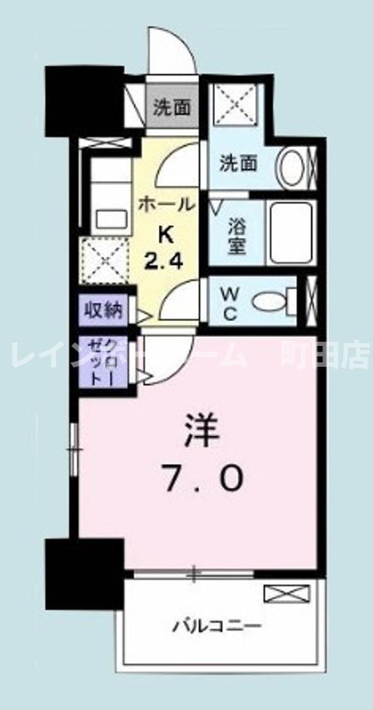 フェイバー J.OーXⅠ(1K/10階)の間取り写真