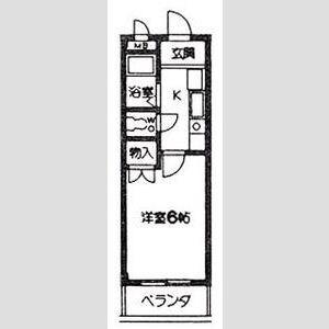 エルメゾン東海通(1K/2階)の間取り写真