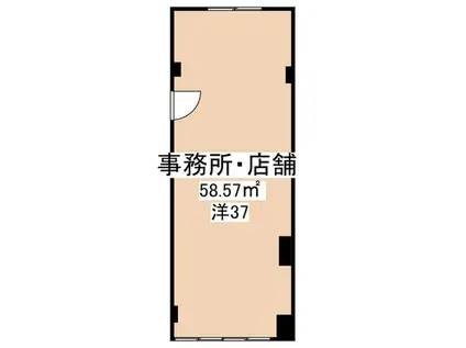 Y BLDG(ワンルーム/2階)の間取り写真