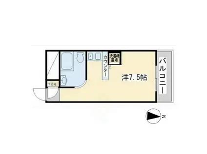 ラ・パルフェド・アフェール(ワンルーム/8階)の間取り写真