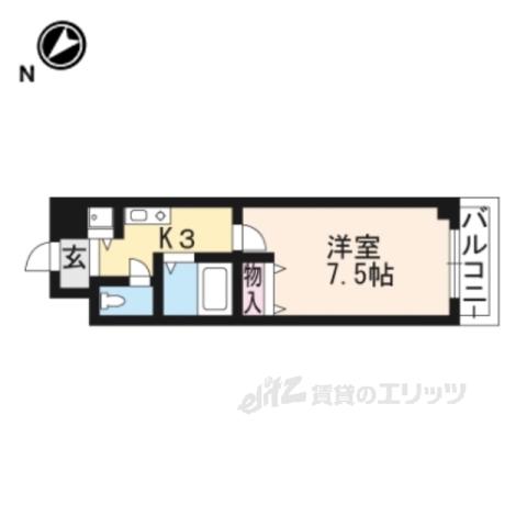 メゾンエスプリ(1K/3階)の間取り写真