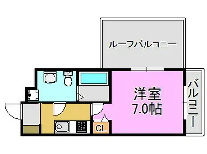 アーク吉田駅前(1K/10階)の間取り写真